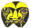 Maskers - Zwart/Geel